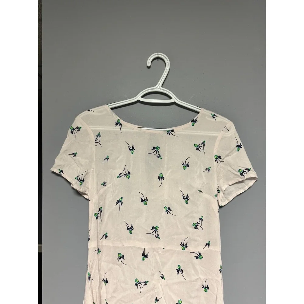 Free People Margot Floral Slip Dress‎ Pale Pink Size 2 NWT Boho Chic Minimalist